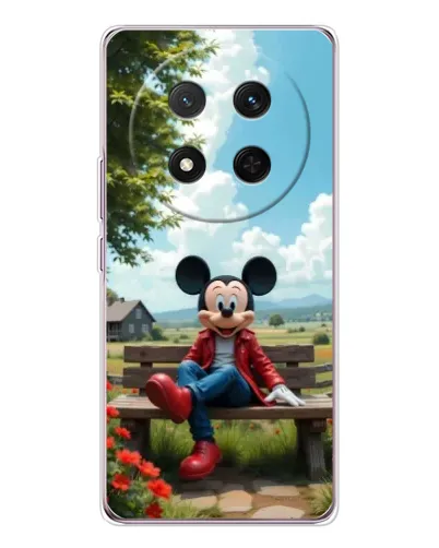 Чехол для Huawei Honor Magic 7 Lite с картинкой «Микки на скамейке»