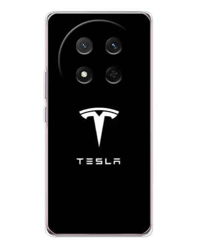 Чехол для Huawei Honor Magic 7 Lite с картинкой «Tesla White Logo»