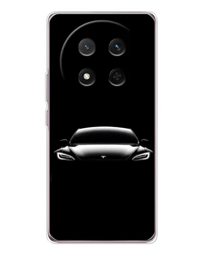 Чехол для Huawei Honor Magic 7 Lite с картинкой «Фары Tesla Night»