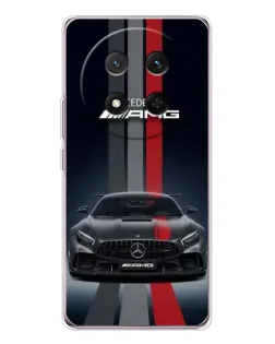 Чехол для Huawei Honor Magic 7 Lite с картинкой «Mercedes — белый карбон»