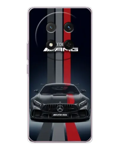 Чехол для Huawei Honor Magic 7 Lite с картинкой «Mercedes — белый карбон»
