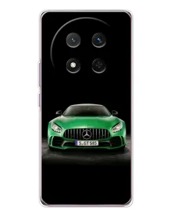 Чехол для Huawei Honor Magic 7 Lite с картинкой «Mercedes — неоновый лого»