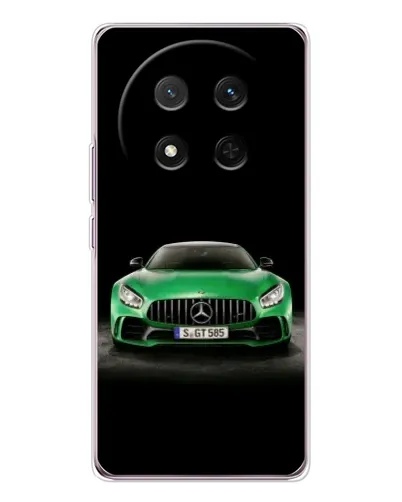 Чехол для Huawei Honor Magic 7 Lite с картинкой «Mercedes — неоновый лого»