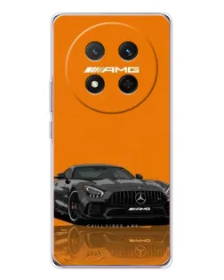 Чехол для Huawei Honor Magic 7 Lite с картинкой «Оранжевый Mercedes AMG»