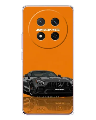 Чехол для Huawei Honor Magic 7 Lite с картинкой «Оранжевый Mercedes AMG»