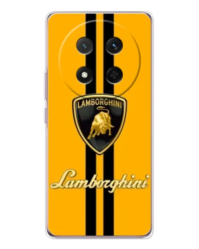 Чехол для Huawei Honor Magic 7 Lite с картинкой «Lamborghini Stripe желтый»