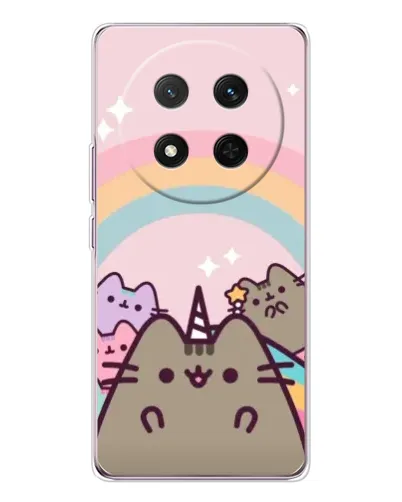 Чехол для Huawei Honor Magic 7 Lite с картинкой «Единорог Pusheen» Чехол для Huawei Honor Magic 7 Lite с картинкой «Единорог Pusheen»