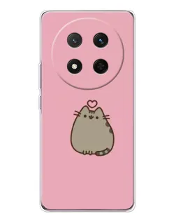 Чехол для Huawei Honor Magic 7 Lite с картинкой «Pusheen сердце»