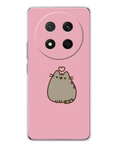 Чехол для Huawei Honor Magic 7 Lite с картинкой «Pusheen сердце» Чехол для Huawei Honor Magic 7 Lite с картинкой «Pusheen сердце»