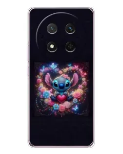 Чехол для Huawei Honor Magic 7 Lite с картинкой «Stitch в цветах»