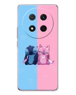 Чехол для Huawei Honor Magic 7 Lite с картинкой «Stitch и Angel Love»