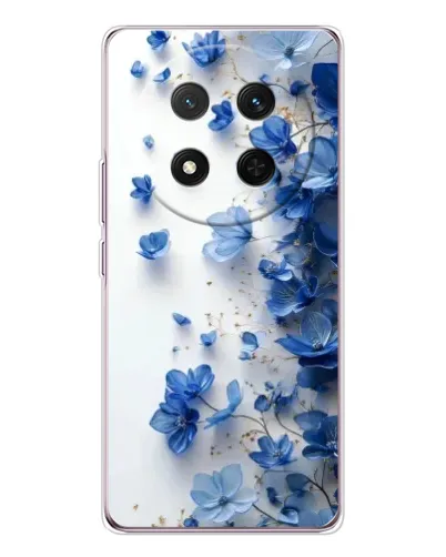 Чехол для Huawei Honor Magic 7 Lite с картинкой «Голубой цветочный каскад»