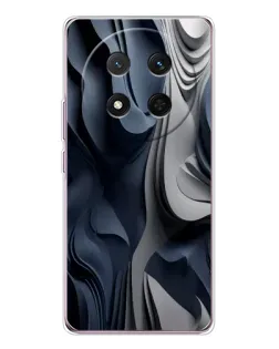 Чехол для Huawei Honor Magic 7 Lite с картинкой «Объемные синие складки»