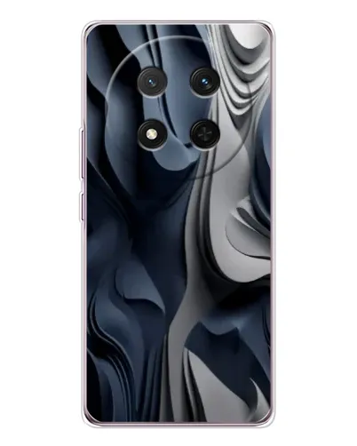 Чехол для Huawei Honor Magic 7 Lite с картинкой «Объемные синие складки»