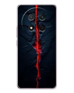 Чехол для Huawei Honor Magic 7 Lite с картинкой «Kрасная лавовая трещина»