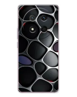 Чехол для Huawei Honor Magic 7 Lite с картинкой «Объемная темная решетка»