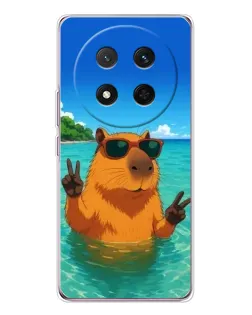 Чехол для Huawei Honor Magic 7 Lite с картинкой «Морская капибара»