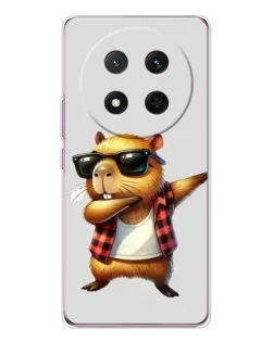Чехол для Huawei Honor Magic 7 Lite с картинкой «Капибара рэпер даб»