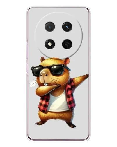 Чехол для Huawei Honor Magic 7 Lite с картинкой «Капибара рэпер даб»