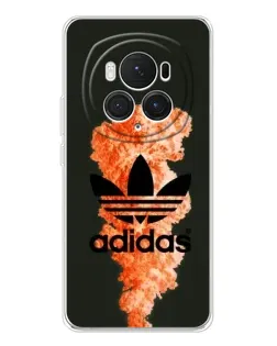Чехол для Huawei Honor Magic 7 Pro с картинкой «Оранжевый дым Adidas»
