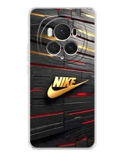 Чехол для Huawei Honor Magic 7 Pro с картинкой «Золотой Nike на металле»