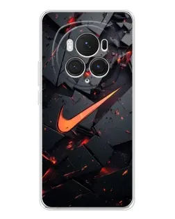 Чехол для Huawei Honor Magic 7 Pro с картинкой «Nike — эффект разломов»