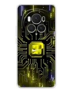 Чехол для Huawei Honor Magic 7 Pro с картинкой «Nike — золотая искра»