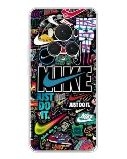 Чехол для Huawei Honor Magic 7 Pro с картинкой «Яркий коллаж Nike»