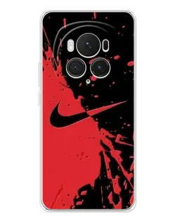 Чехол для Huawei Honor Magic 7 Pro с картинкой «Красные брызги Nike»