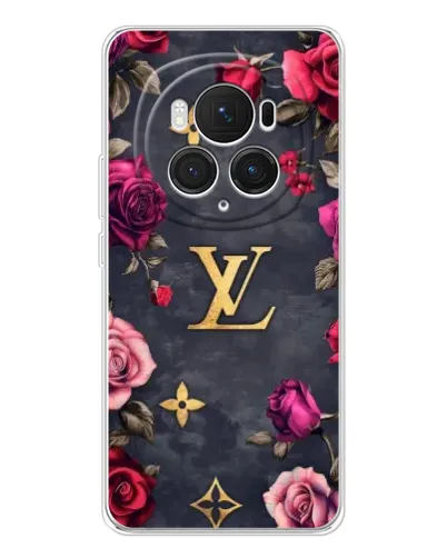 Чехол для Huawei Honor Magic 7 Pro с картинкой «Цветочный Louis Vuitton»