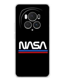 Чехол для Huawei Honor Magic 7 Pro с картинкой «NASA — классика Red Blue»