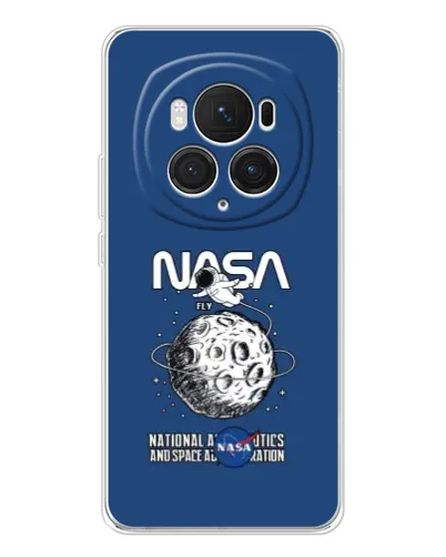 Чехол для Huawei Honor Magic 7 Pro с картинкой «NASA — лунная миссия»