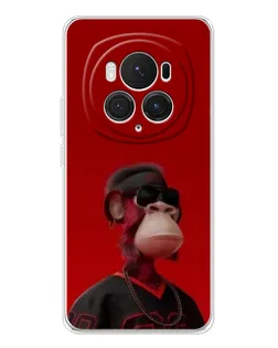 Чехол для Huawei Honor Magic 7 Pro с картинкой «Bored Ape в красном»