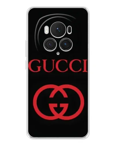 Чехол для Huawei Honor Magic 7 Pro с картинкой «Gucci — красный логотип»