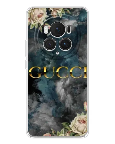 Чехол для Huawei Honor Magic 7 Pro с картинкой «Абстрактные цветы Gucci»