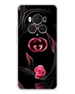 Чехол для Huawei Honor Magic 7 Pro с картинкой «Gucci — неоновая роза»