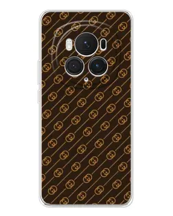 Чехол для Huawei Honor Magic 7 Pro с картинкой «Gucci — золотые диагонали»
