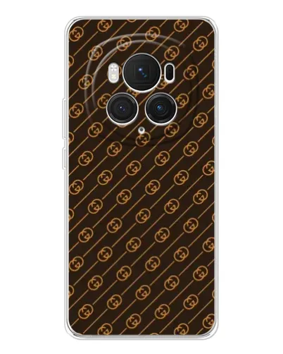 Чехол для Huawei Honor Magic 7 Pro с картинкой «Gucci — золотые диагонали»