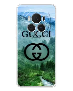 Чехол для Huawei Honor Magic 7 Pro с картинкой «Gucci — горный пейзаж»