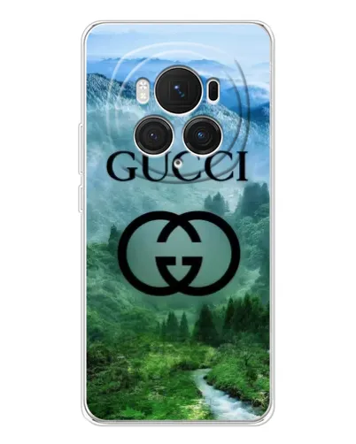 Чехол для Huawei Honor Magic 7 Pro с картинкой «Gucci — горный пейзаж»
