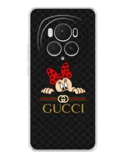 Чехол для Huawei Honor Magic 7 Pro с картинкой «Минни Маус Gucci — черный»