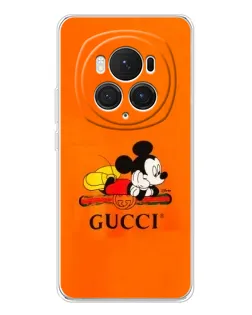 Чохол для Huawei Honor Magic 7 Pro з картинкою «Міккі Маус Gucci — помаранч»