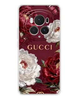 Чохол для Huawei Honor Magic 7 Pro з картинкою «Gucci — бордові троянди»