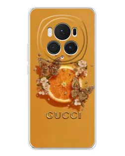 Чохол для Huawei Honor Magic 7 Pro з картинкою «Gucci — золоті метелики»