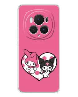 Чехол для Huawei Honor Magic 7 Pro с картинкой «Kuromi и My Melody»