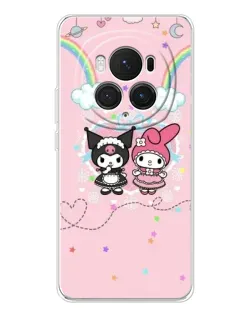 Чехол для Huawei Honor Magic 7 Pro с картинкой «My Melody и Kuromi»