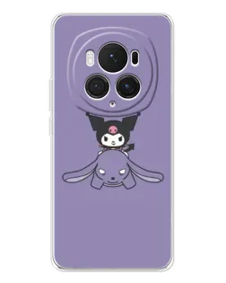 Чехол для Huawei Honor Magic 7 Pro с картинкой «Kuromi на лиловом фоне»