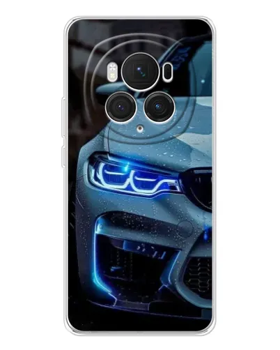 Чехол для Huawei Honor Magic 7 Pro с картинкой «Взгляд BMW с синими фарами»