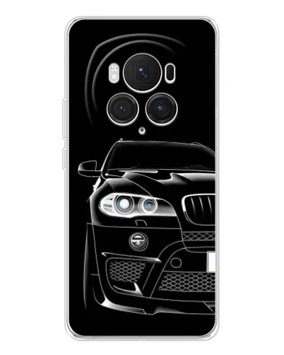 Чехол для Huawei Honor Magic 7 Pro с картинкой «Темный силуэт BMW»