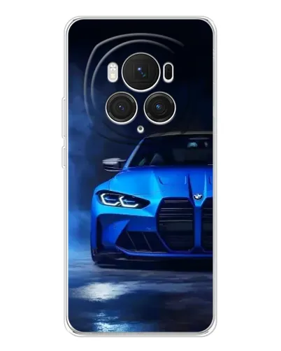 Чехол для Huawei Honor Magic 7 Pro с картинкой «Голубая BMW M4»